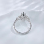 Pear & Marquise Cut Diamond Three-Stone Ring
