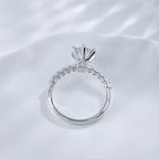 Round Brilliant Diamond Six-Prong Solitaire Ring