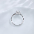 Round Brilliant Diamond Sterling Silver Solitaire Ring