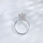 Round Brilliant Diamond Pavé Halo Ring