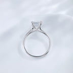 Emerald Cut Diamond Eight-Prong Solitaire Ring