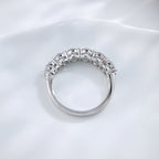 Round Brilliant Diamond Half Eternity Ring