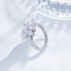 Pear & Marquise Cut Diamond Cluster Ring