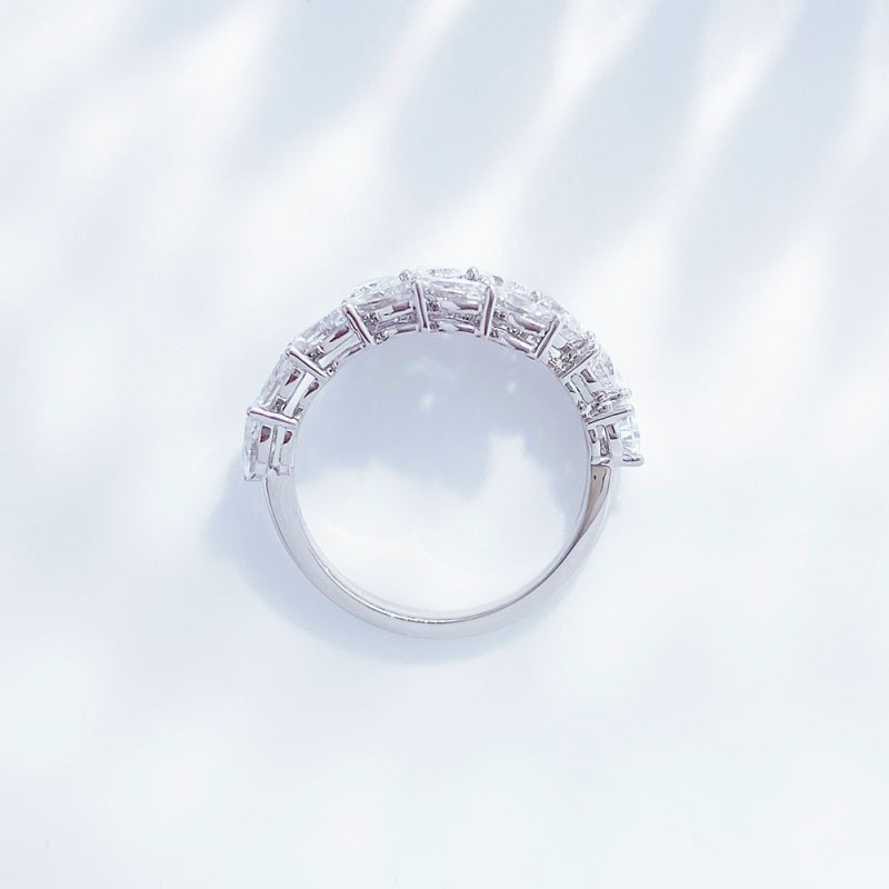 Marquise & Pear Cut Diamond Open Band Ring