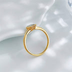 Emerald Cut Diamond Bezel Solitaire Ring