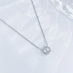Round Brilliant Diamond Solitaire Necklace