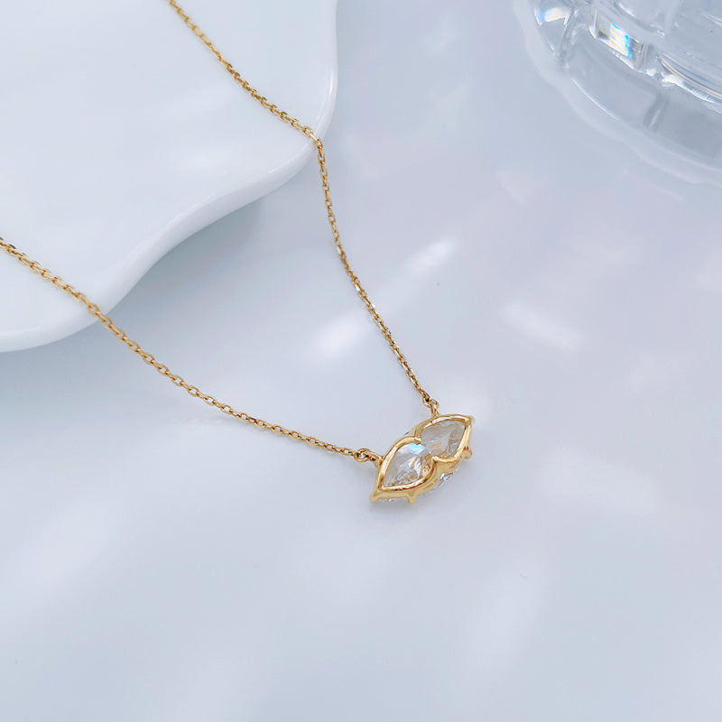Marquise Cut Diamond Necklace
