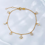 Multi-cut lab grown diamond bracelet by Lune Diamond