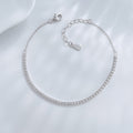 Lab grown diamond line bracelet in sterling silver by Lune Diamond