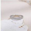 Round lab grown diamond full eternity stackable ring by Lune Diamond