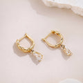 Vintage lab grown diamond lattice drop earrings by Lune Diamond