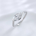 Marquise Cut Diamond Two-Prong Solitaire Ring
